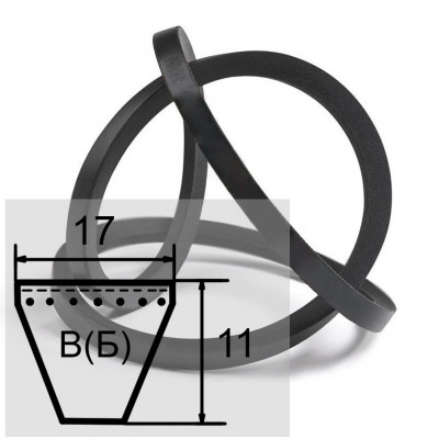 Ремень B(Б) 1465/1425 Li клиновой ГОСТ 1284-89 Чехия Ремень B(Б) 1465/1425 Li клиновой ГОСТ 1284-89 Чехия