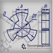 Амортизатор 65x40x22x22 резиновый звездочка 3 угольный ПФ-1086