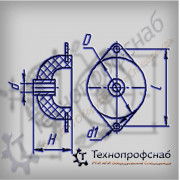 Амортизатор 30x6,2x6,2x16 щита приборов двигателя ПФ-3268