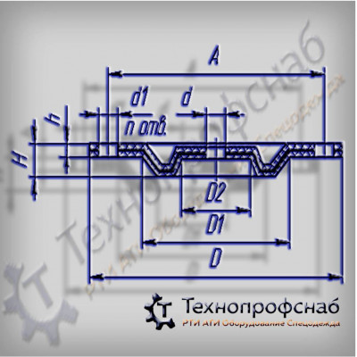 Диафрагма 102x60x9x11x7x4,5 редукционного клапана ПФ-3838 Диафрагма 102x60x9x11x7x4,5 редукционного клапана ПФ-3838