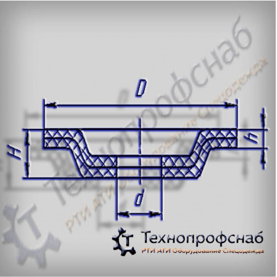 Диафрагма 150x22,5 редукционного клапана резинотканевая ПФ-1128 Диафрагма 150x22,5 редукционного клапана резинотканевая ПФ-1128