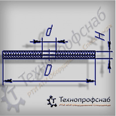 Диафрагма 25x5x4 резинотканевая прямая ПФ-4002 Диафрагма 25x5x4 резинотканевая прямая ПФ-4002