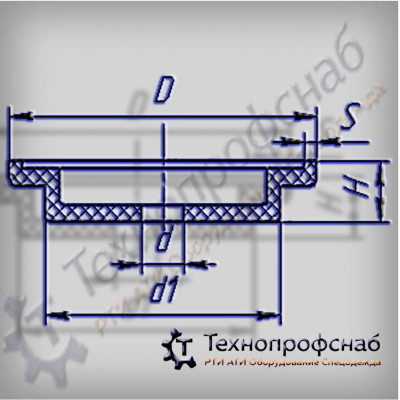 Диафрагма 59x13x45x1,5x9 резиновая для редукционного клапана ПФ-3237 Диафрагма 59x13x45x1,5x9 резиновая для редукционного клапана ПФ-3237