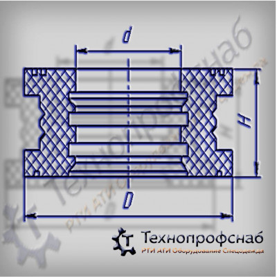 Гофр-сальник 39x22,5x19 резиновый ПФ-2841 Гофр-сальник 39x22,5x19 резиновый ПФ-2841