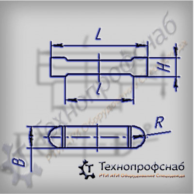Колодка 60х56 L=145 l=95 R=30 буферная ПФ-3405 Колодка 60х56 L=145 l=95 R=30 буферная ПФ-3405