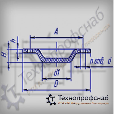 Мембрана 145x7x80x16,5x3,5 клапана резиновая ПФ-3292 Мембрана 145x7x80x16,5x3,5 клапана резиновая ПФ-3292