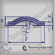Мембрана 63x2x13 R=35 кордовая ПФ-4042