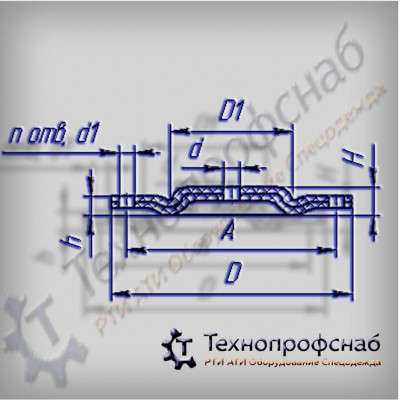 Мембрана 100x46x9x9x11x5 редукционного клапана ПФ-3867 Мембрана 100x46x9x9x11x5 редукционного клапана ПФ-3867