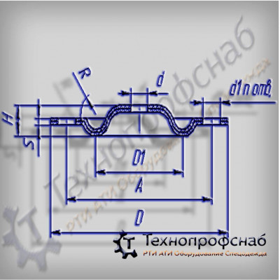 Мембрана 120x75x10x8x2x4 R=14 редукционного клапана низкая ПФ-4135 Мембрана 120x75x10x8x2x4 R=14 редукционного клапана низкая ПФ-4135