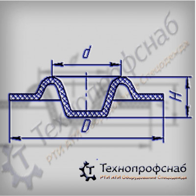 Мембрана 340x200x36 резиновая чашкообразная ПФ-2861 Мембрана 340x200x36 резиновая чашкообразная ПФ-2861