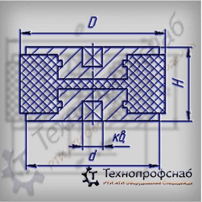 Муфта 36x35x25 тахогенератора предельного регулятора двигателя ПФ-3223 Муфта 36x35x25 тахогенератора предельного регулятора двигателя ПФ-3223
