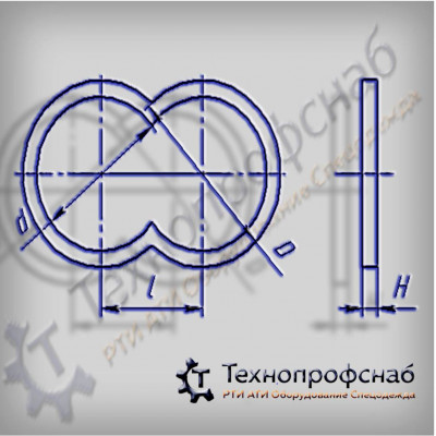 Прокладка 220x202x10 R=136 маслонасоса резиновая ПФ-3191 Прокладка 220x202x10 R=136 маслонасоса резиновая ПФ-3191