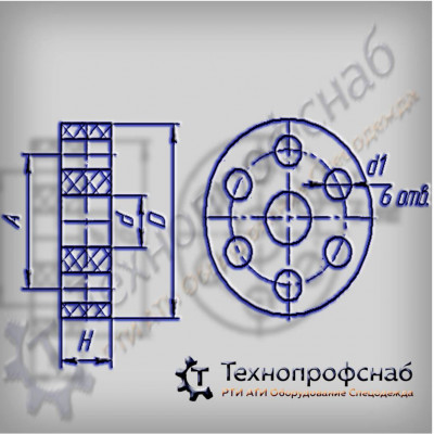 Проставка 120x40x14x17 резиновая 7 отверстий ПФ-219 Проставка 120x40x14x17 резиновая 7 отверстий ПФ-219