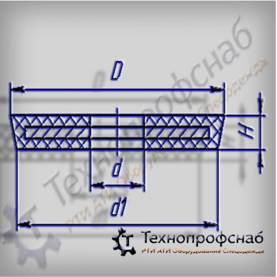 Уплотнение 119x116x17x10 тарелки клапана резиновое тип1 ПФ-3304 Уплотнение 119x116x17x10 тарелки клапана резиновое тип1 ПФ-3304