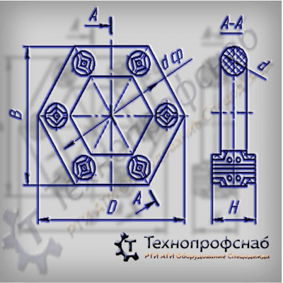 Вставка 120x30x105x36 муфты вентилятора ПФ-880 Вставка 120x30x105x36 муфты вентилятора ПФ-880