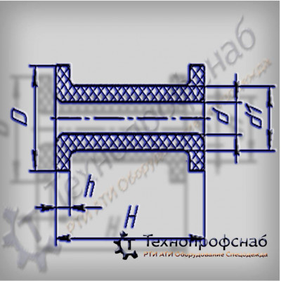 Вставка 90x35x50x210x7 пневмоклапана резиновая ПФ-2661 Вставка 90x35x50x210x7 пневмоклапана резиновая ПФ-2661