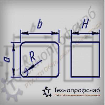 Вставка 21x27x10 резиновая с фаской ПФ-3908 Вставка 21x27x10 резиновая с фаской ПФ-3908
