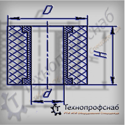 Втулка 25x13x19,5 муфты силового агрегата ВРШ ПФ-3413 Втулка 25x13x19,5 муфты силового агрегата ВРШ ПФ-3413