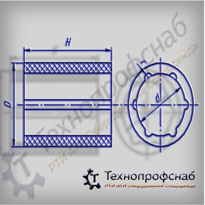 Втулка 120x100x110 R=4 насоса АТМ ПФ-3772 Втулка 120x100x110 R=4 насоса АТМ ПФ-3772