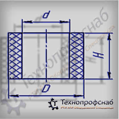 Втулка 22x12x6 прямоугольная уплотнительная резиновая ПФ-2724 Втулка 22x12x6 прямоугольная уплотнительная резиновая ПФ-2724