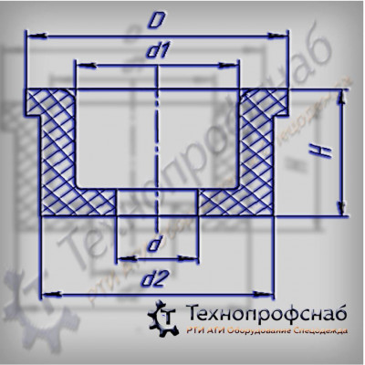 Втулка 26x22,5x8x18,5x14 штанги газораспределения резиновая ПФ-1973 Втулка 26x22,5x8x18,5x14 штанги газораспределения резиновая ПФ-1973