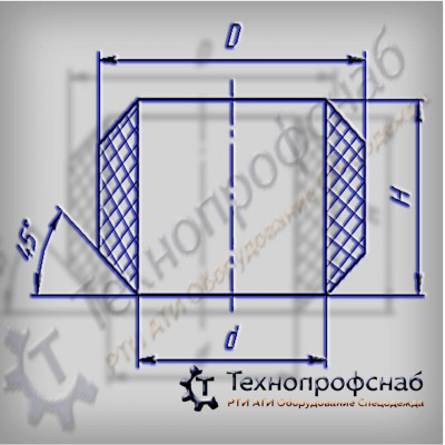 Втулка 17x10x10 уплотнения патрубка ПФ-3167 Втулка 17x10x10 уплотнения патрубка ПФ-3167
