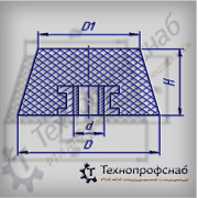 Заглушка 30x26x5x20 резиновая ПФ-2353