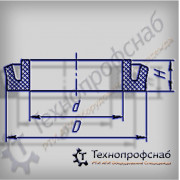 Манжета 125x105x16 компрессора резиновая ПФ-3540
