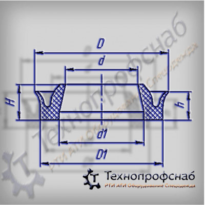 Манжета 32x31x24x23x5,7x5 насоса гидродомкрата ПФ-3829 Манжета 32x31x24x23x5,7x5 насоса гидродомкрата ПФ-3829