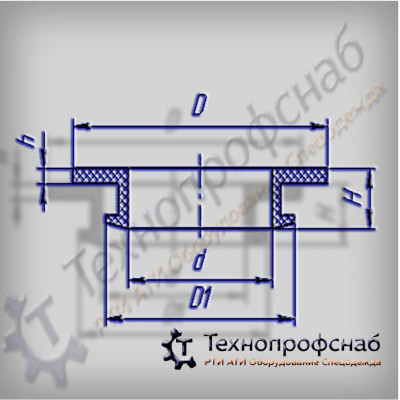 Манжета 68x58x44,3x10x2 насоса охлаждения ПФ-3739 Манжета 68x58x44,3x10x2 насоса охлаждения ПФ-3739