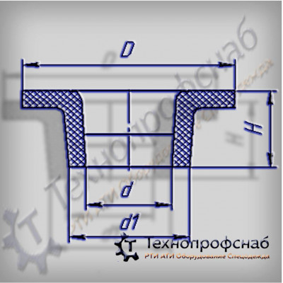 Манжета 30x19x15x10 насоса резиновая ПФ-1917 Манжета 30x19x15x10 насоса резиновая ПФ-1917