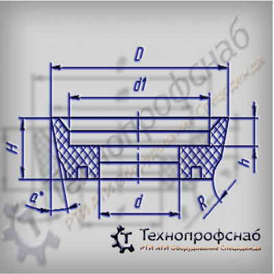 Манжета 128x115,5x84x20x8,5 R=10,0 a=8º опоры пружины передней подвески ПФ-3467 Манжета 128x115,5x84x20x8,5 R=10,0 a=8º опоры пружины передней подвески ПФ-3467