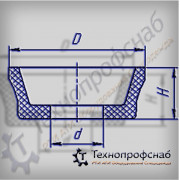 Манжета 29x10x10 резиновая пускового клапана ПФ-2187