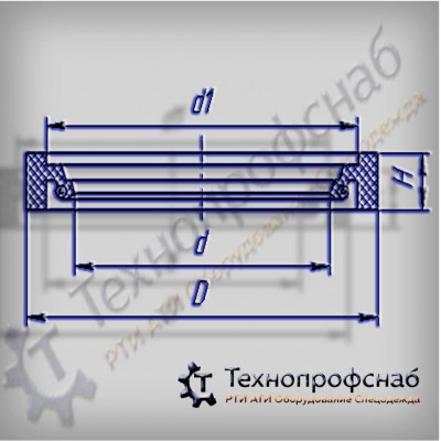 Манжеты 235x223x208x13 портального крана ПФ-2733 Манжеты 235x223x208x13 портального крана ПФ-2733