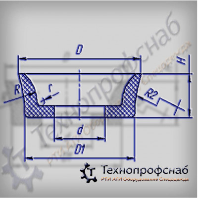 Манжеты 71x66x34x16 R=25 r=7 резиновые указателя рулевой машины ПФ-2977 Манжеты 71x66x34x16 R=25 r=7 резиновые указателя рулевой машины ПФ-2977