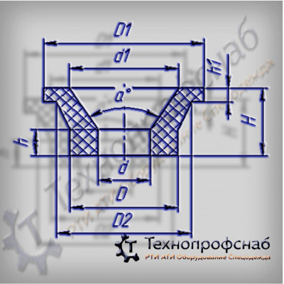 Уплотнение 35x26x27x22x8x3x2 a=53 редукционного клапана ПФ-2692 Уплотнение 35x26x27x22x8x3x2 a=53 редукционного клапана ПФ-2692