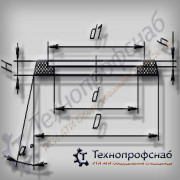 Вставка 100х79х87х14х2,5 тарелки ПФ-4150