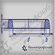 Кольцо 102х6х7,3 трапецевидного сечения с фасками ПФ-2838
