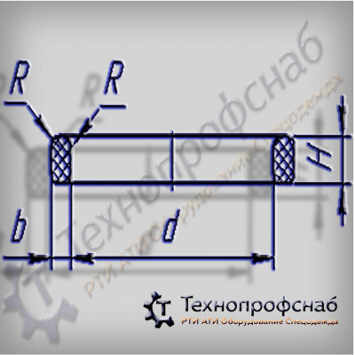 Кольцо 154х3,1х7 R0,5 цилиндровой втулки двигателя ПФ-3271 Кольцо 154х3,1х7 R0,5 цилиндровой втулки двигателя ПФ-3271